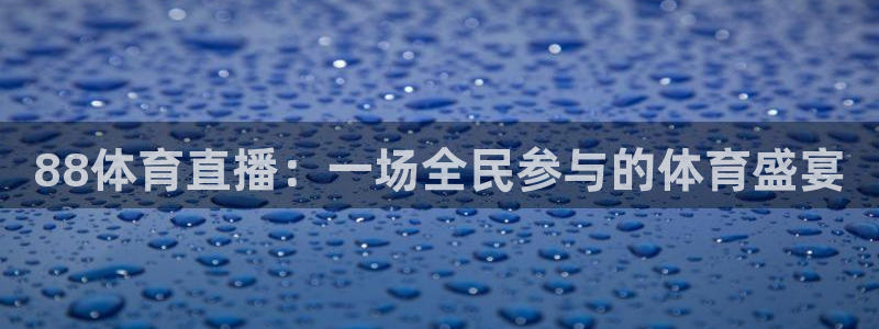 乐球看球直播：88体育直播：一场全民参与的体育盛宴